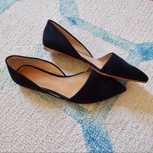 J.Crew Factory Zoe D’Orsay Suede Flats